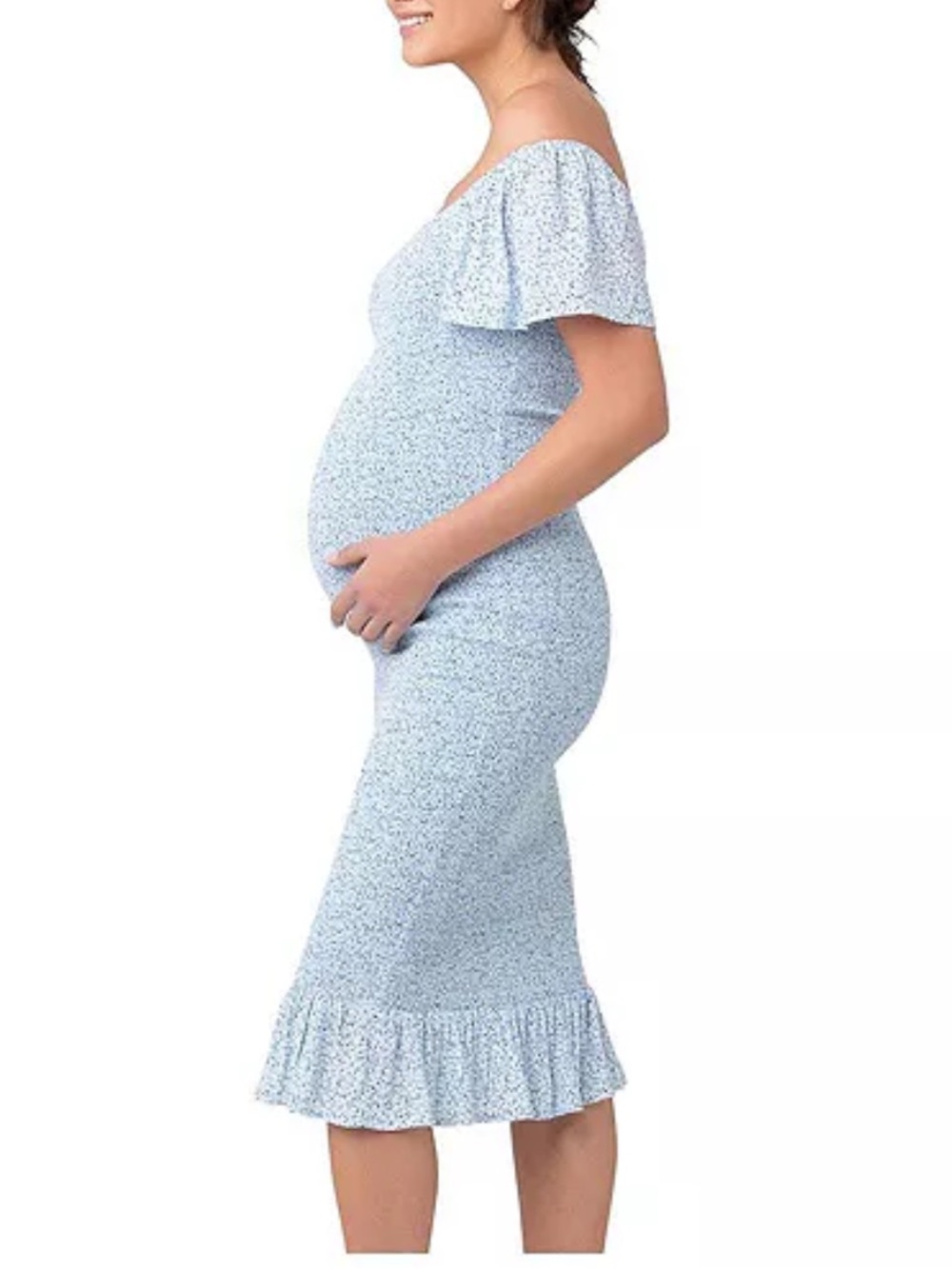 Ripe Maternity Selma Nursing Shirred Dress in size Medium